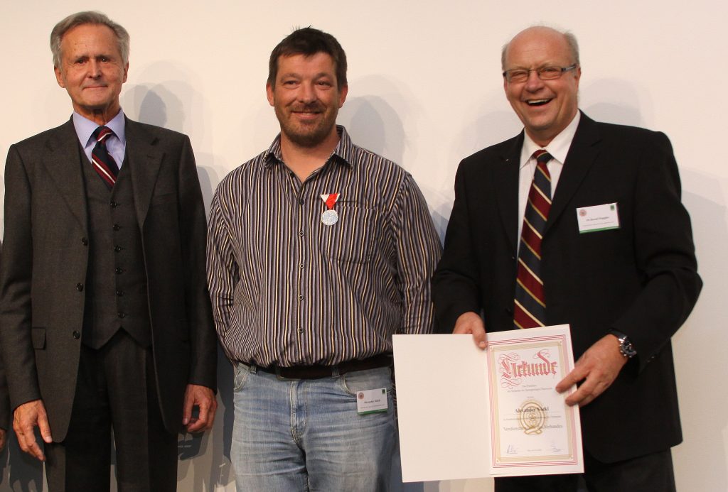 Präsident Heinz Berger, Alexander Nöckl und Bernd Doppler