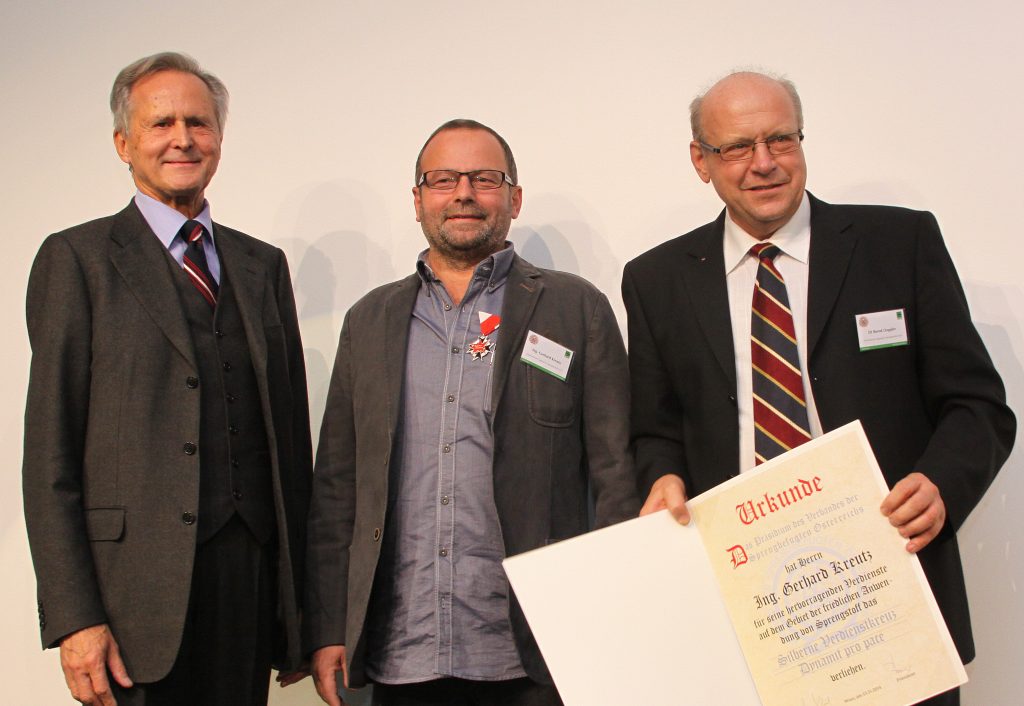 Präsident Heinz Berger, Gerhard Kreutz und Bernd Doppler